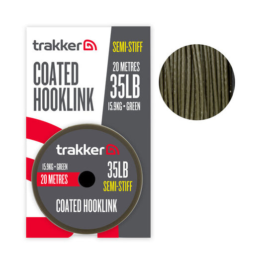 Trakker - Semi Stiff Coated Hooklink - Groen