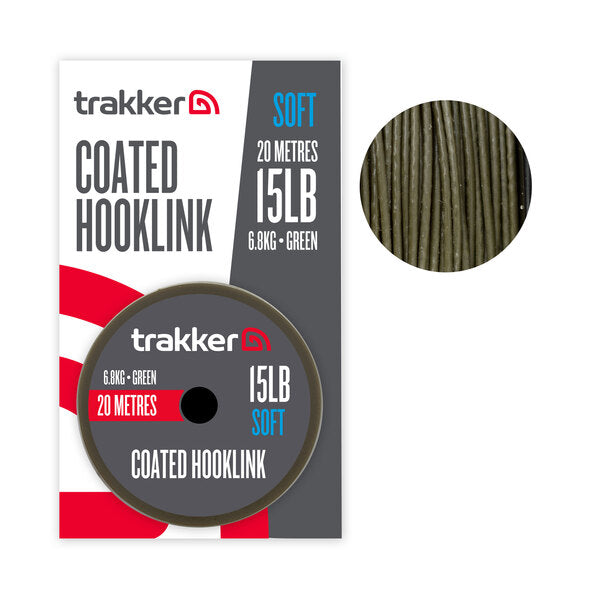 Trakker - Soft Coaked Hooklink - 20m - Groen