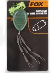 Fox Edges Tapered mainline sinkers x 9