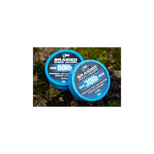 Nash Braided Shock Leader Weed 25m