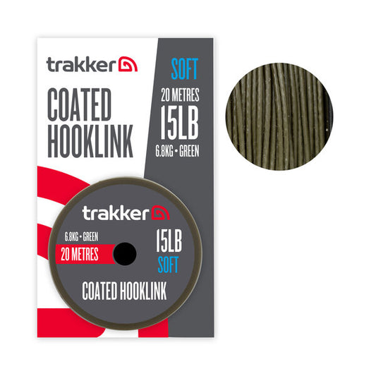 Trakker - Soft Coaked Hooklink - 20m - Groen