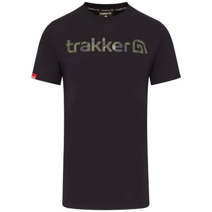 Trakker CR Logo T-Shirt Black Camo