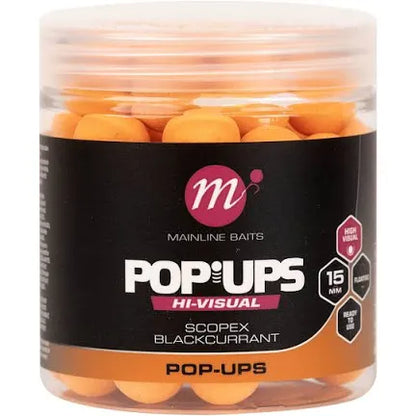 Mainline hi-visual pop ups scopex blackcurrant 15mm