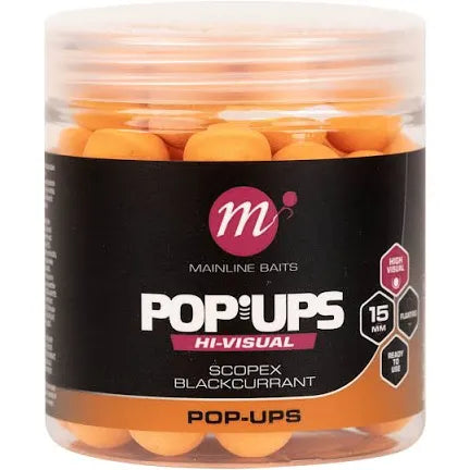 Mainline hi-visual pop ups scopex blackcurrant 15mm