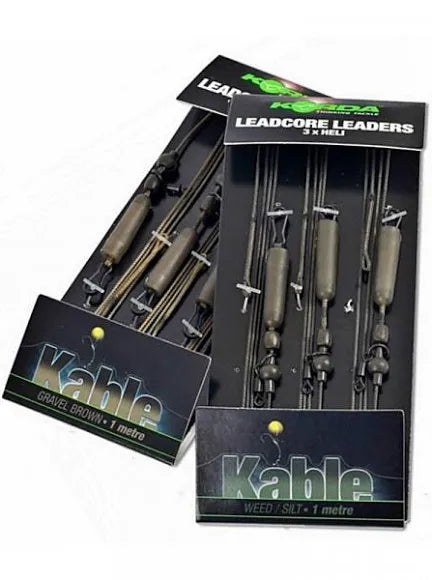 Leadcore leader Heli Gravel, 3 per pack