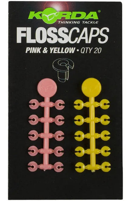Korda Floss Caps Pink/Yellow