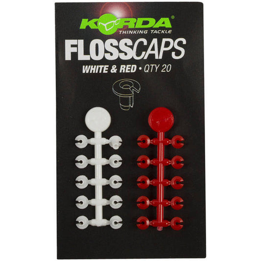 Floss Caps White/Red