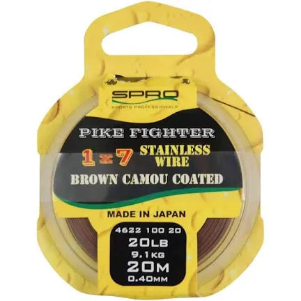1X7 BROWN COATED WIRE 30LB 20M