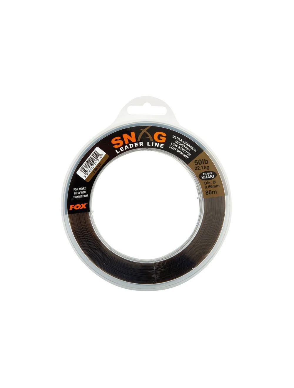 Snag Leader Trans Khaki - 50lb (0.66mm) x 80M