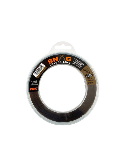 Snag Leader Trans Khaki - 50lb (0.66mm) x 80M