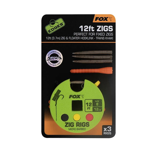 Fox - Edges Zig Rig  - 12lb 12ft Size 8