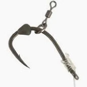 Fox Edges Hook bead x 25 size 2-6 trans khaki